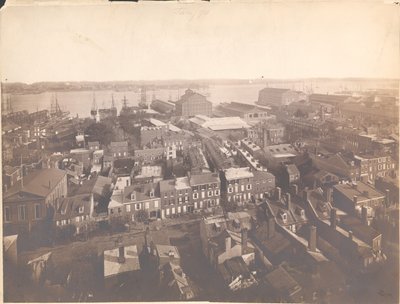 Panorama van Philadelphia, oost-zuidoost uitzicht, 1870 door American Photographer